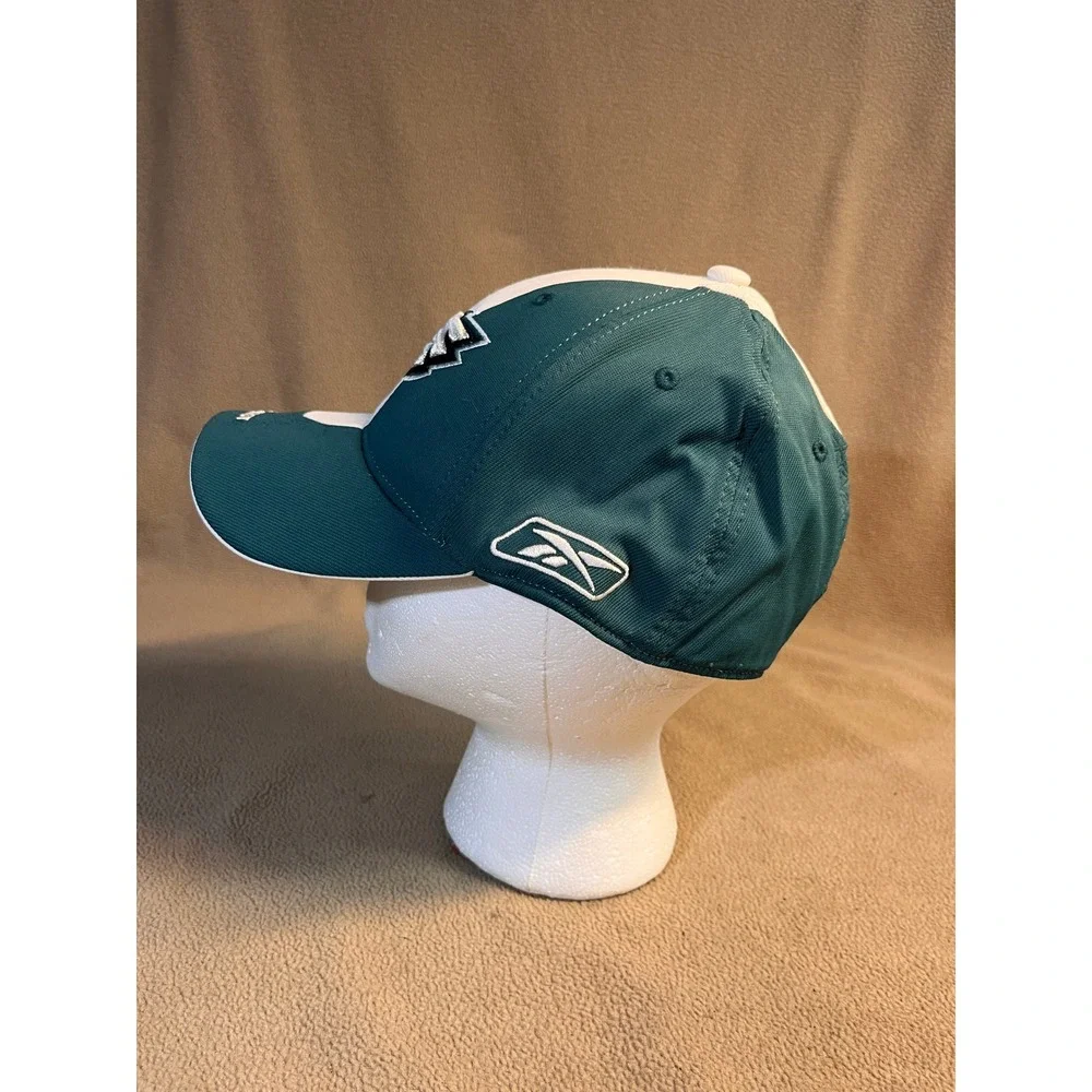Reebok Philadelphia Eagles NFL Hat Green White NFC East Baseball Cap Mens